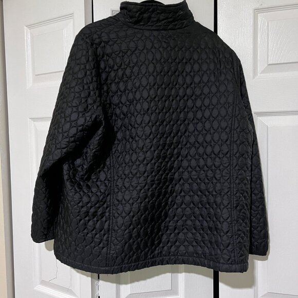 Lands End Primaloft Quilted Womens Jacket Black Size 2X - Picture 2 of 5